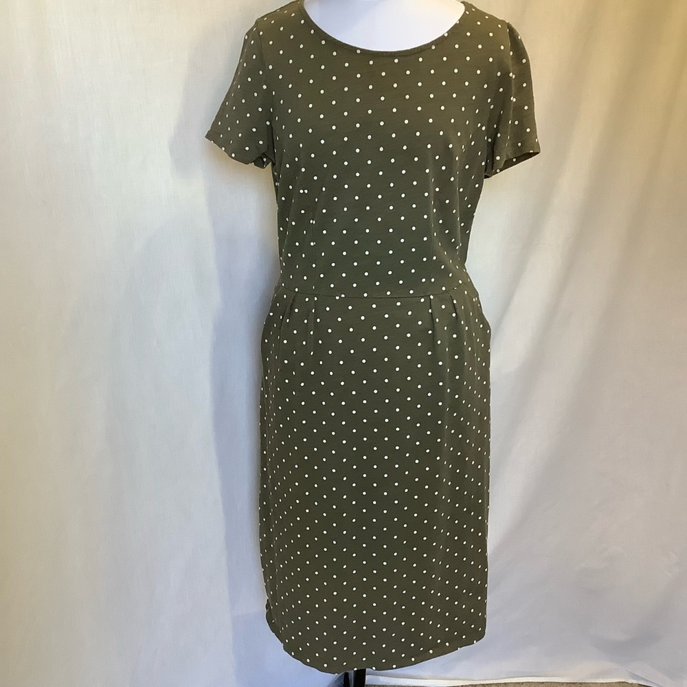 Boden olive green midi dress TALL